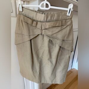 Anthropologie Tan Above Knee Pencil Skirt